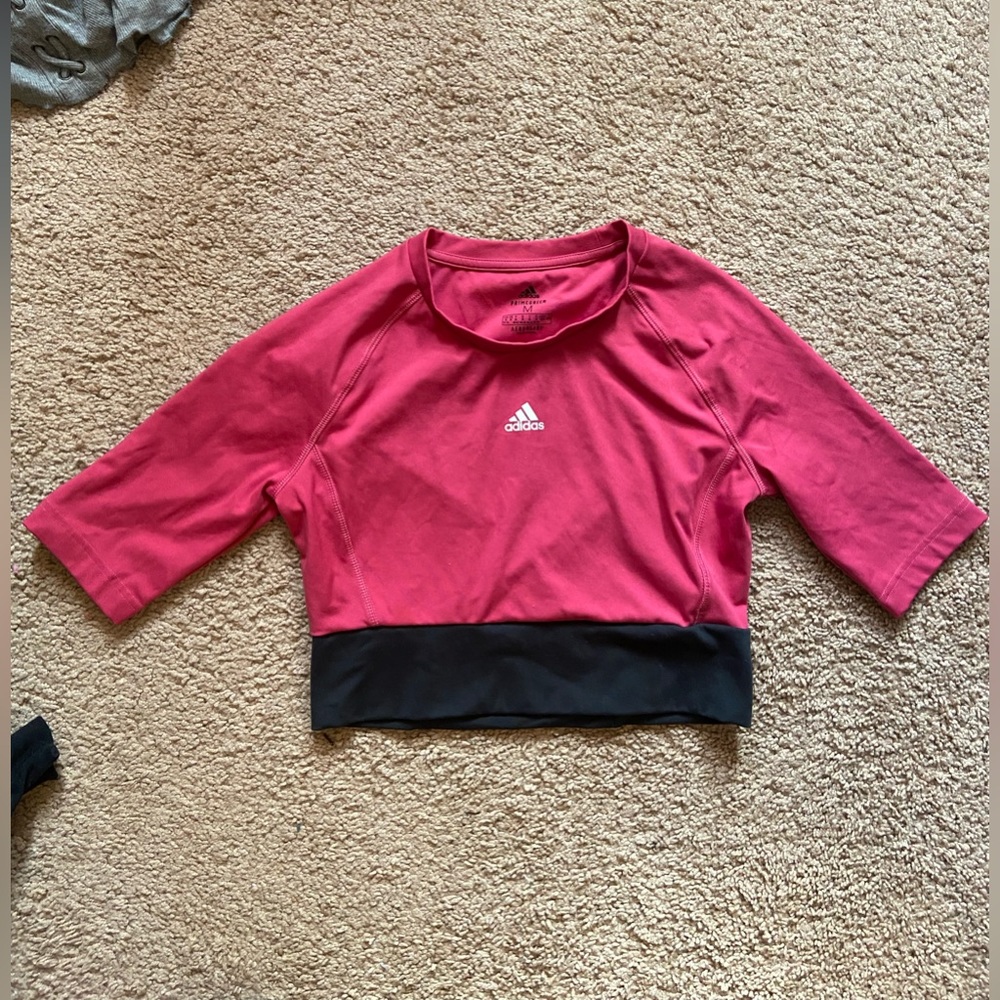 Adidas crop performance top